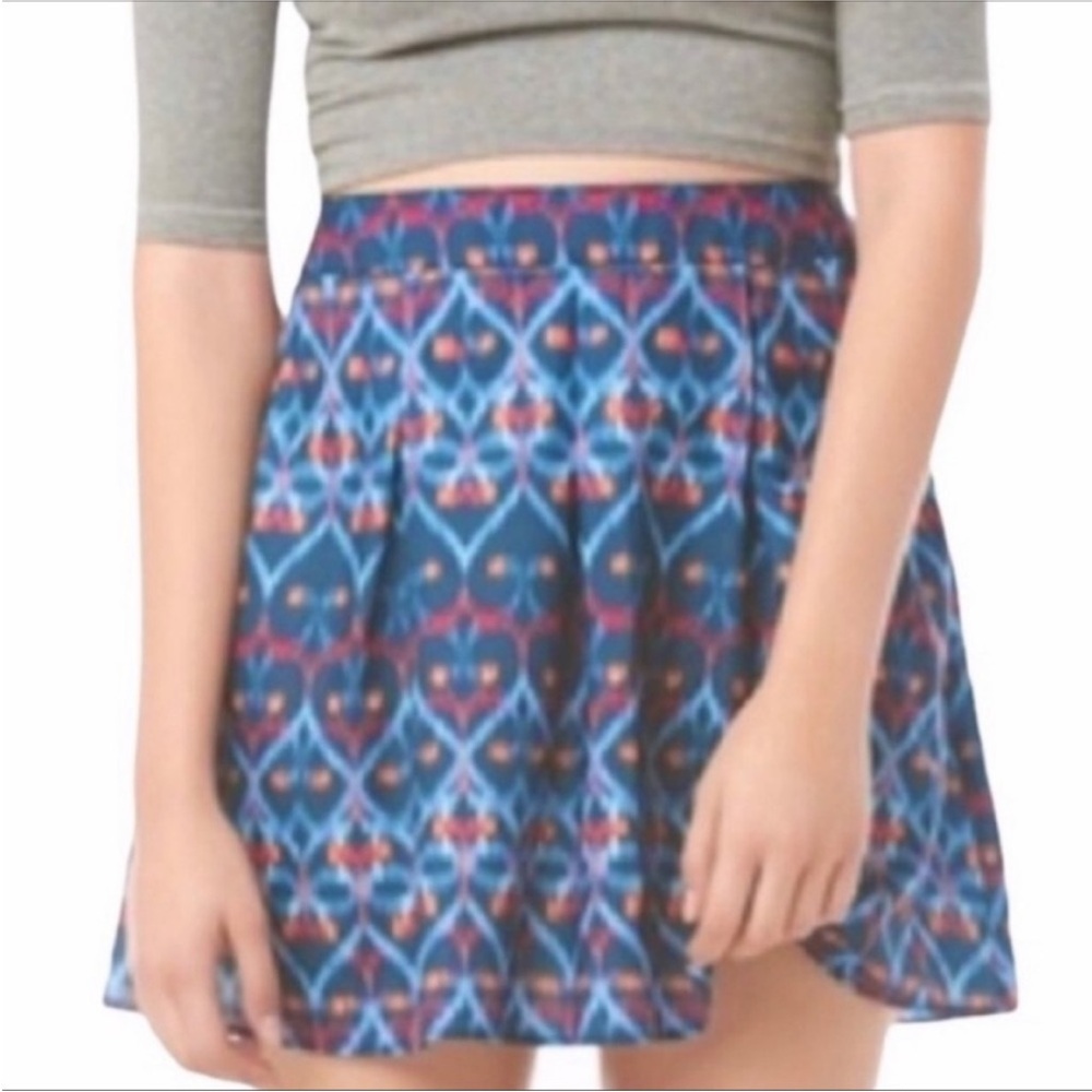 BETHANY MOTA blurry geometric mini skirt L